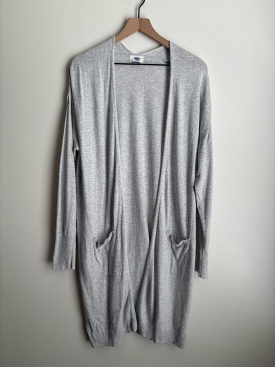 Old Navy Sweaters - Old Navy Open Front Cardigan Large Gray Lightweight Duster Long Sleeve Pockets